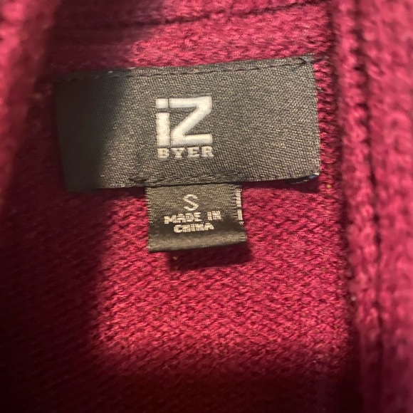 Juniors small maroon hi-low cardigan - Picture 3 of 3